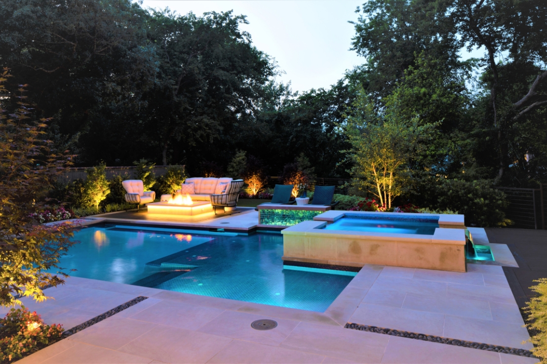 Pool LED Lighting Installation with Advance Pools Inc